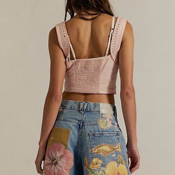 We The Free Tropical Beat Denim Shorts - Picture 7 of 8